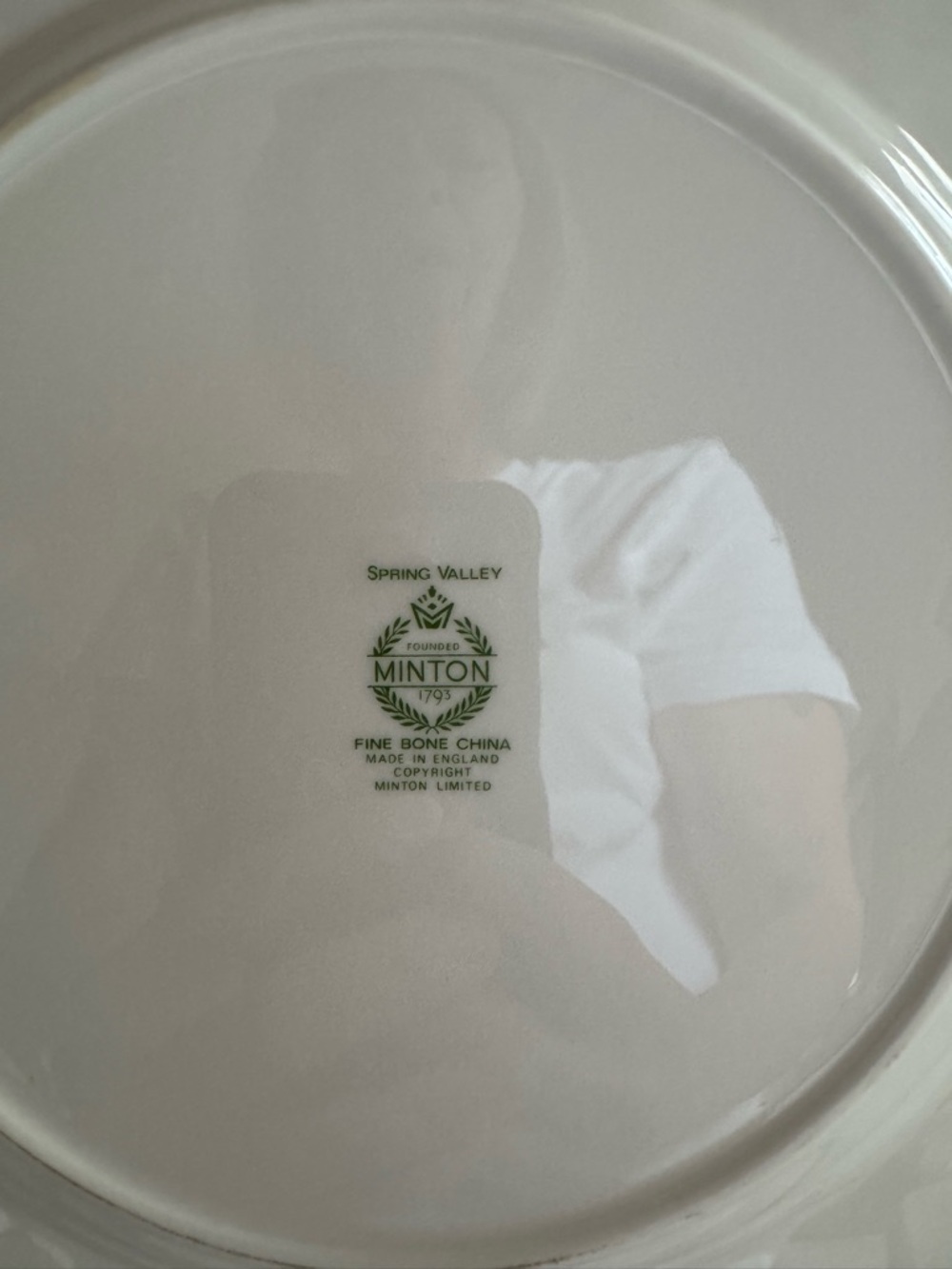 Vintage SPRING VALLEY by Minton Dinner Plates 10.75” Made in England Set of 2 - Picture 5 of 7